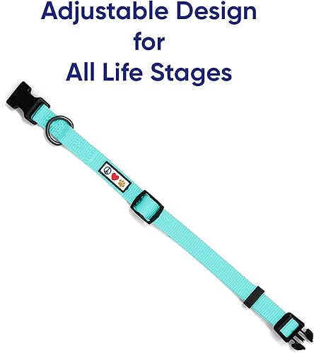 Miniatura 6 de Pawtitas Paquete económico  Arnés para perro pequeño + collar para perro pequeño + correa para perro extra pequeñapequeña de 6 pies, juego verde