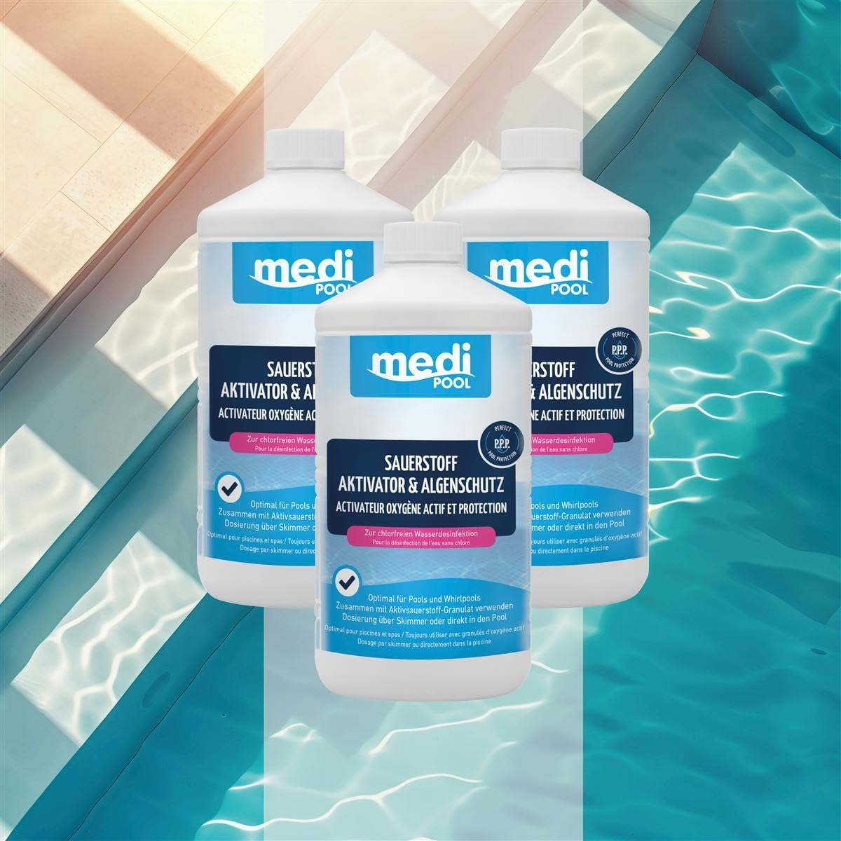 Medipool Sauerstoff Aktivator und Algenschutz 3X 1 L
