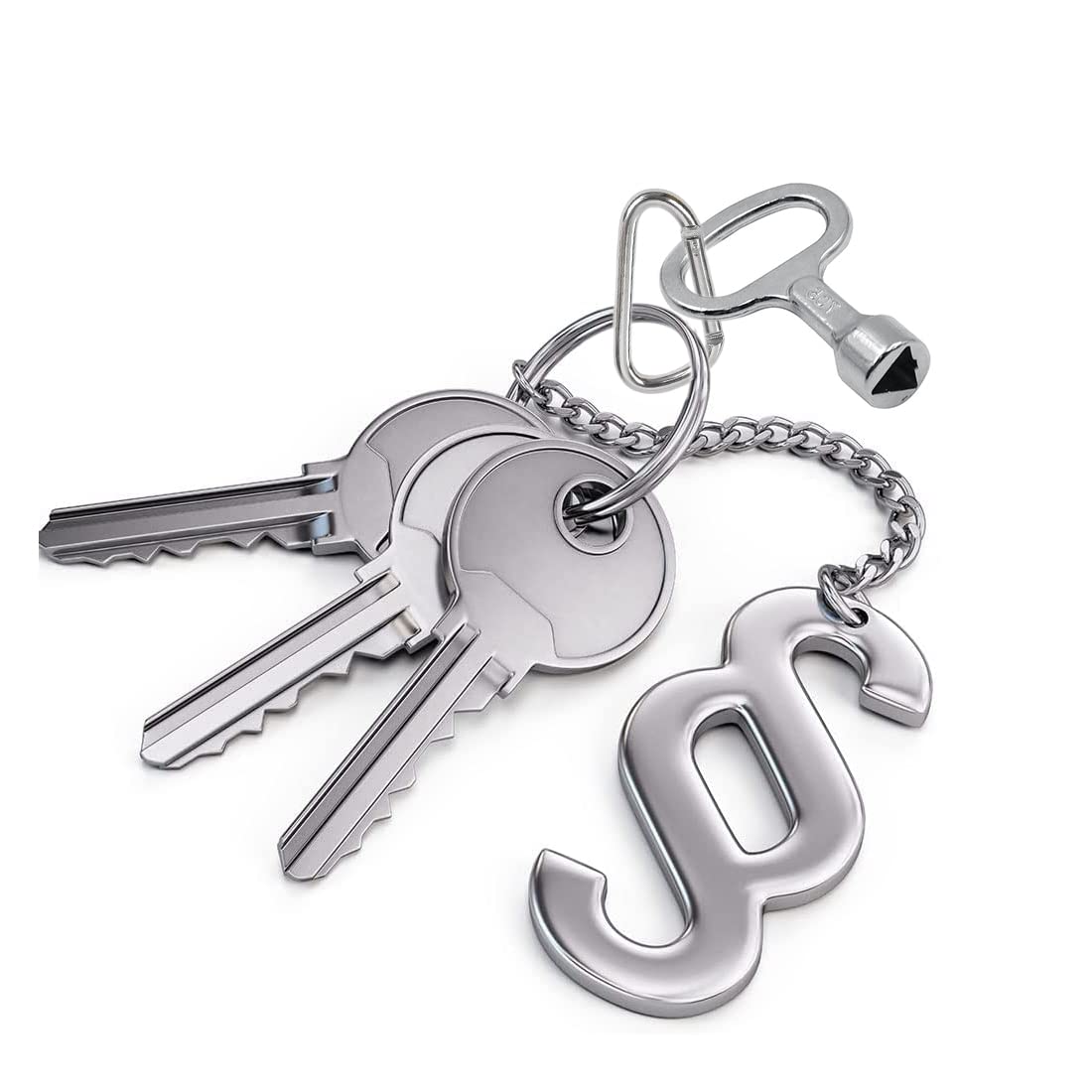 Androxeda Lot De 2 Clé Triangulaire En Métal Clé De La