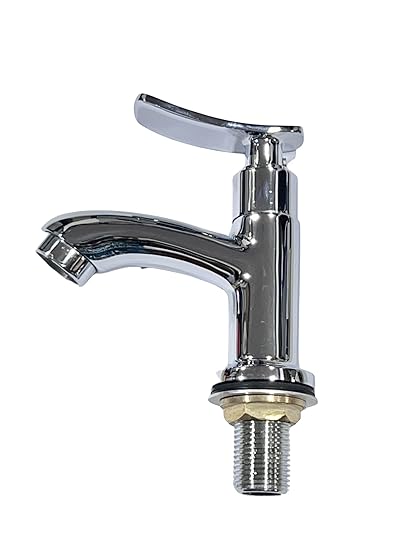 Jaquel Faucets Brass 1002 Pillar Cock Tap (Lexo) | 9 Years Warranty | Polished Chrome