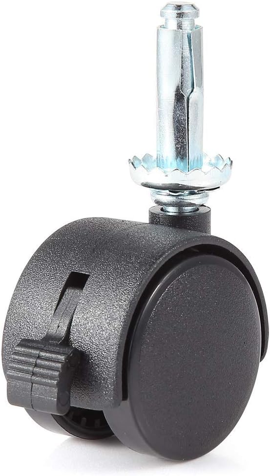 Skelang 8 Pcs Grip Neck Castors Wheels 40mm, Twin Caster Wheel with Brake - Image 5