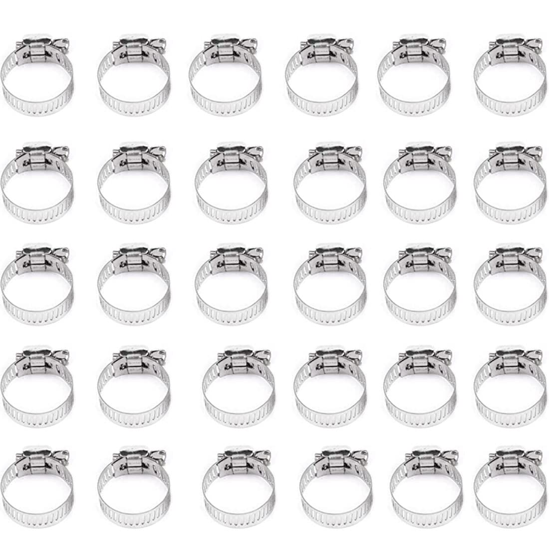 30 Fascette Stringitubo In Acciaio Inox 304 - Regolabili 16-25mm | Per Tubi Gas, Acqua E Olio - Foto 3