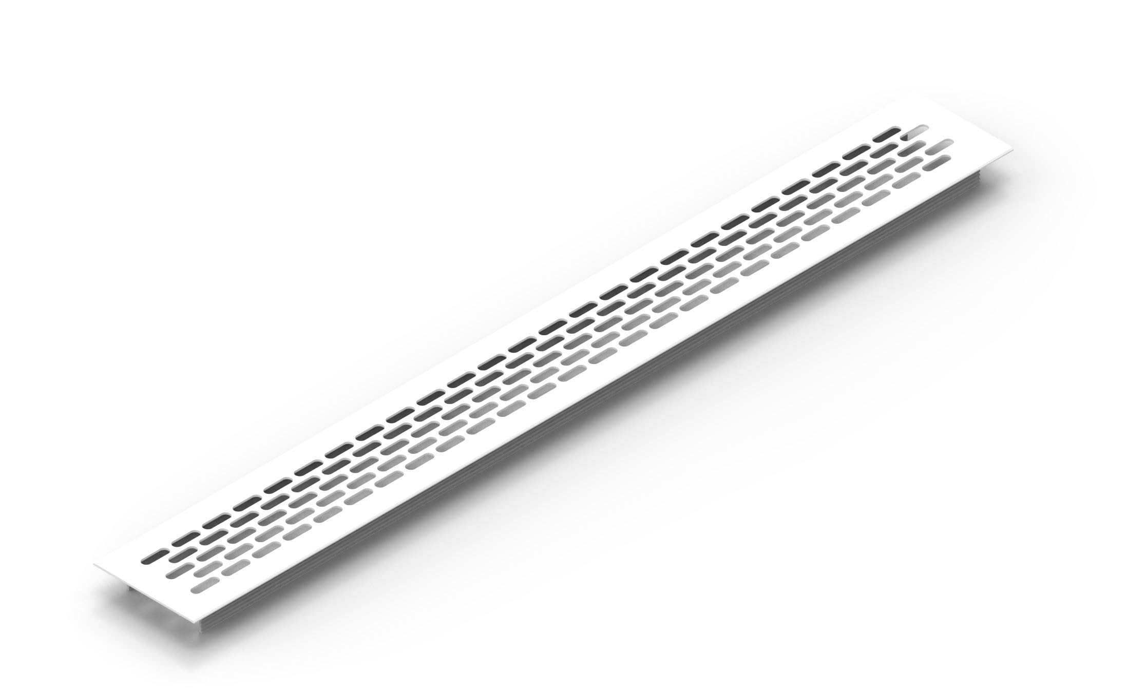 Ventilation Vent, 480x60mm, Corrosion-Resistant, Waterproof, 6 Colours (White)