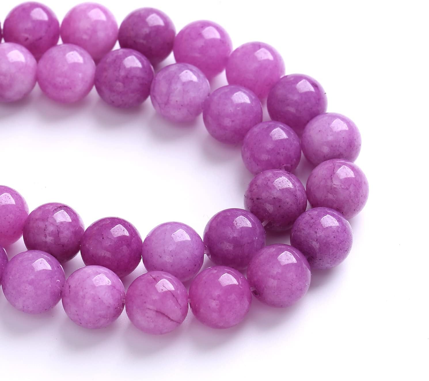 10MM 38PCS Natural Crystal Stone Madagascar Rose Quartz Gemstone Beads for Jewelry Making DIY Bracelet