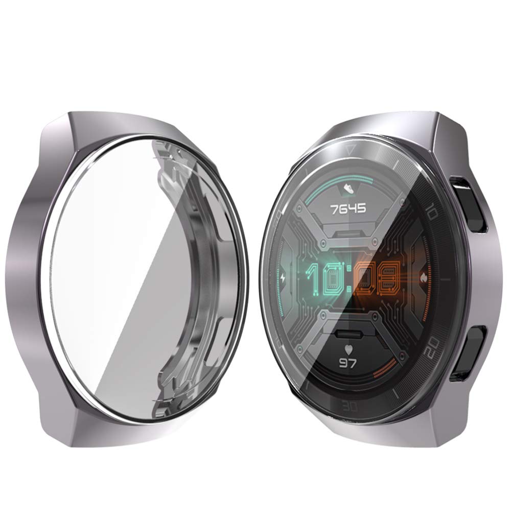 UKCOCO Paraurti Per Orologio - Custodia In PC Galvanico Colore Oro, Compatibile Con 3/Sense
