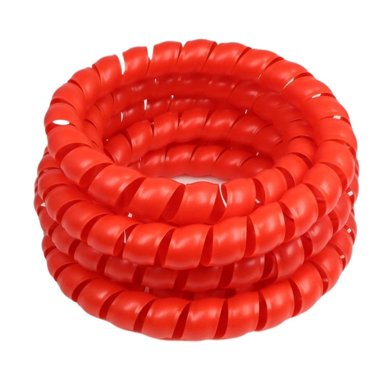 Enrollador de Cable Espiral Flexible Tubo de bobinado en Espiral 1~10m, Protector Cable Tubo Flexible plástico PP(Red,10mm,10 Meters)