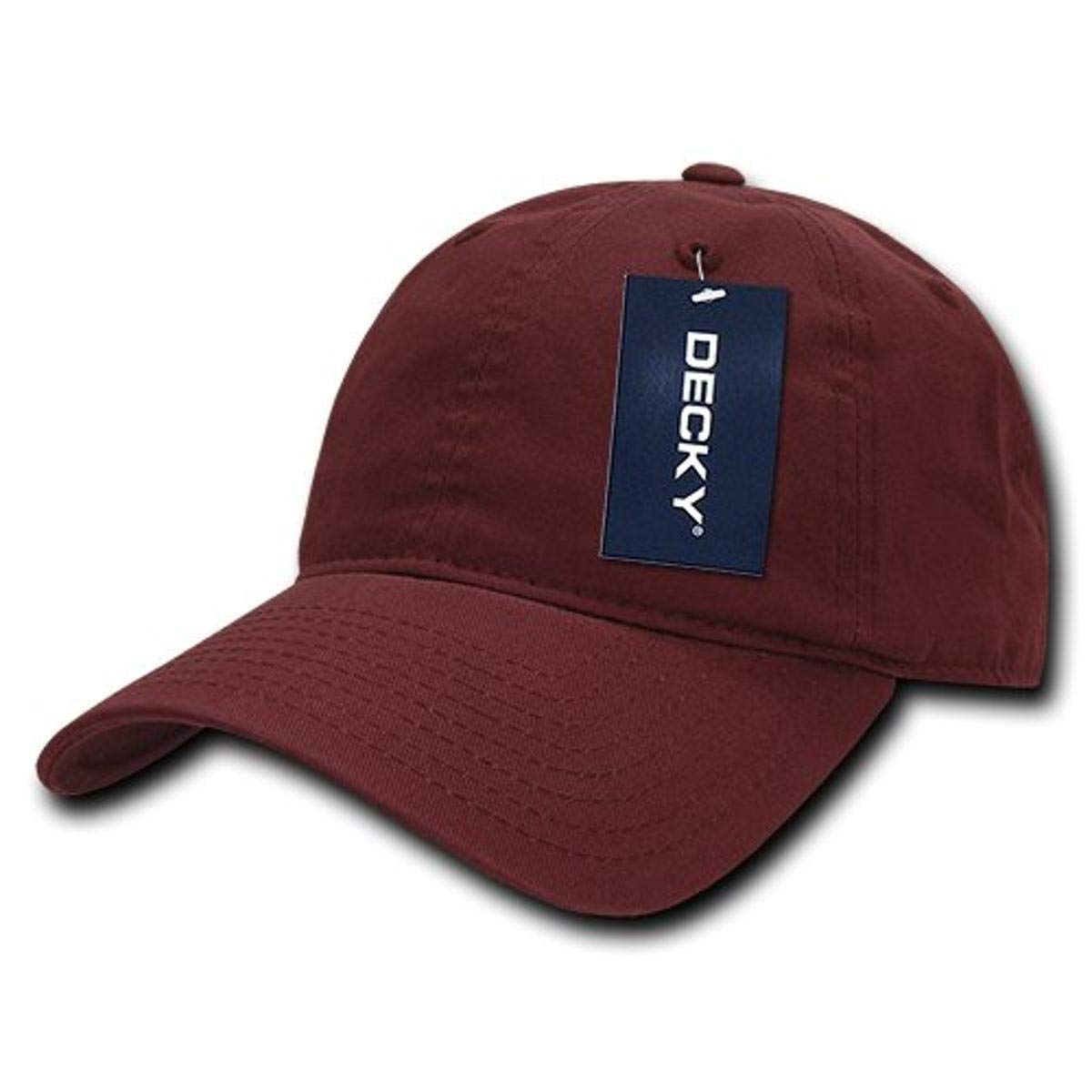 DECKY Relaxed Washed Cotton Cap, Cardinal