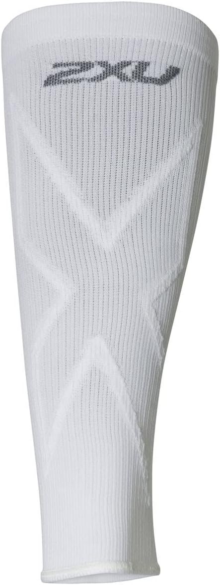 2XU X Compression Calf Sleeves (White, Medium)