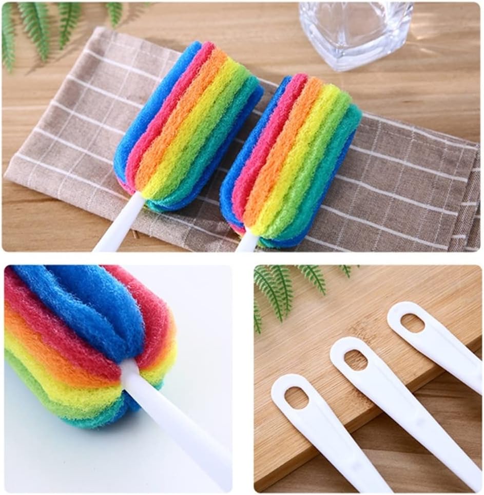 Water Bottle Cup Mug Cleaning Brush Scrubber with Long Handle Comfort Grip Brushes for