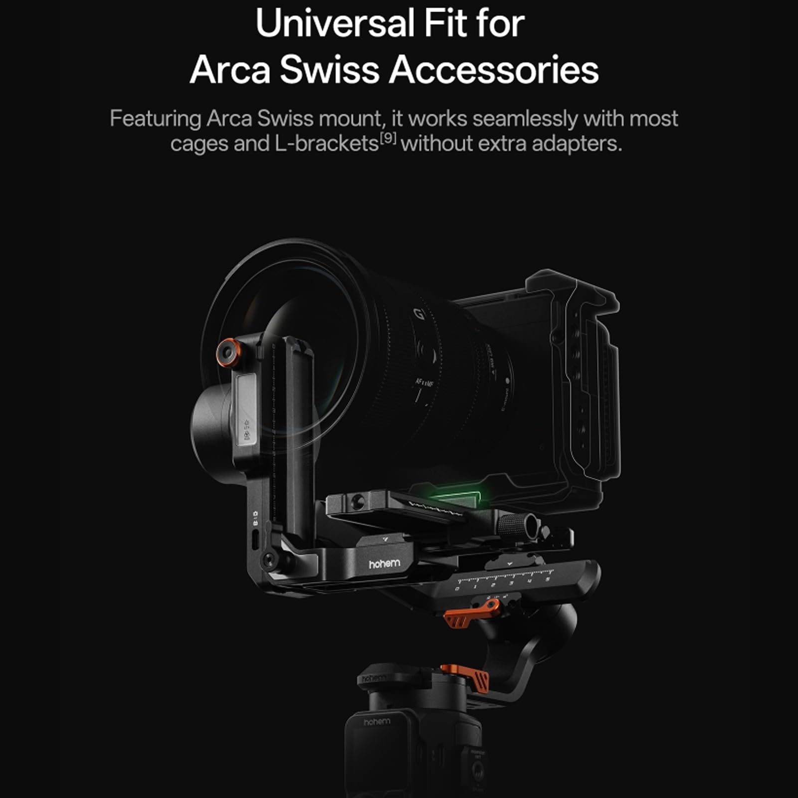 hohem iSteady MT3 Pro Kit de estabilizador Gimbal para cámara: Gimbal de 3 Ejes para cámaras, Smartphones y cámaras de acción; Pantalla táctil de 1.4"; Carga útil de 2.5 kg (5.5 lbs)