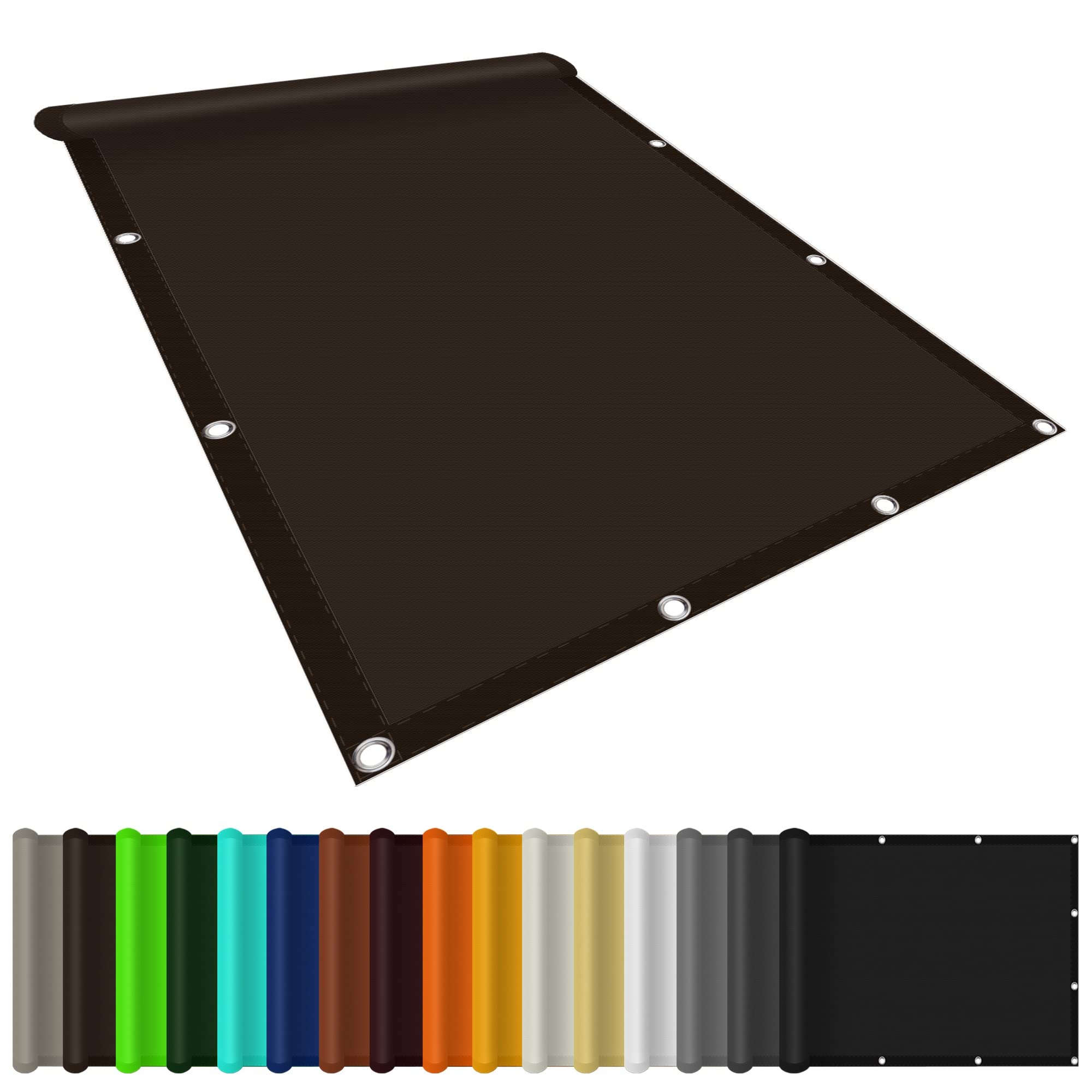 Wodoodporny blok UV, do ogrodu, słońca, żagla, 1 x 1,2 m, poliestrowy baldachim z bezpłatną liną, do patio, na taras, do przestrzeni zewnętrznych, kolor brązowy