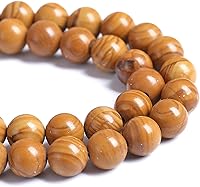 Vista 38 de 12MM 30 unidades de cuentas sueltas de jaspe obsidiana de copo de nieve marrón natural para hacer joyas, pulseras DIY