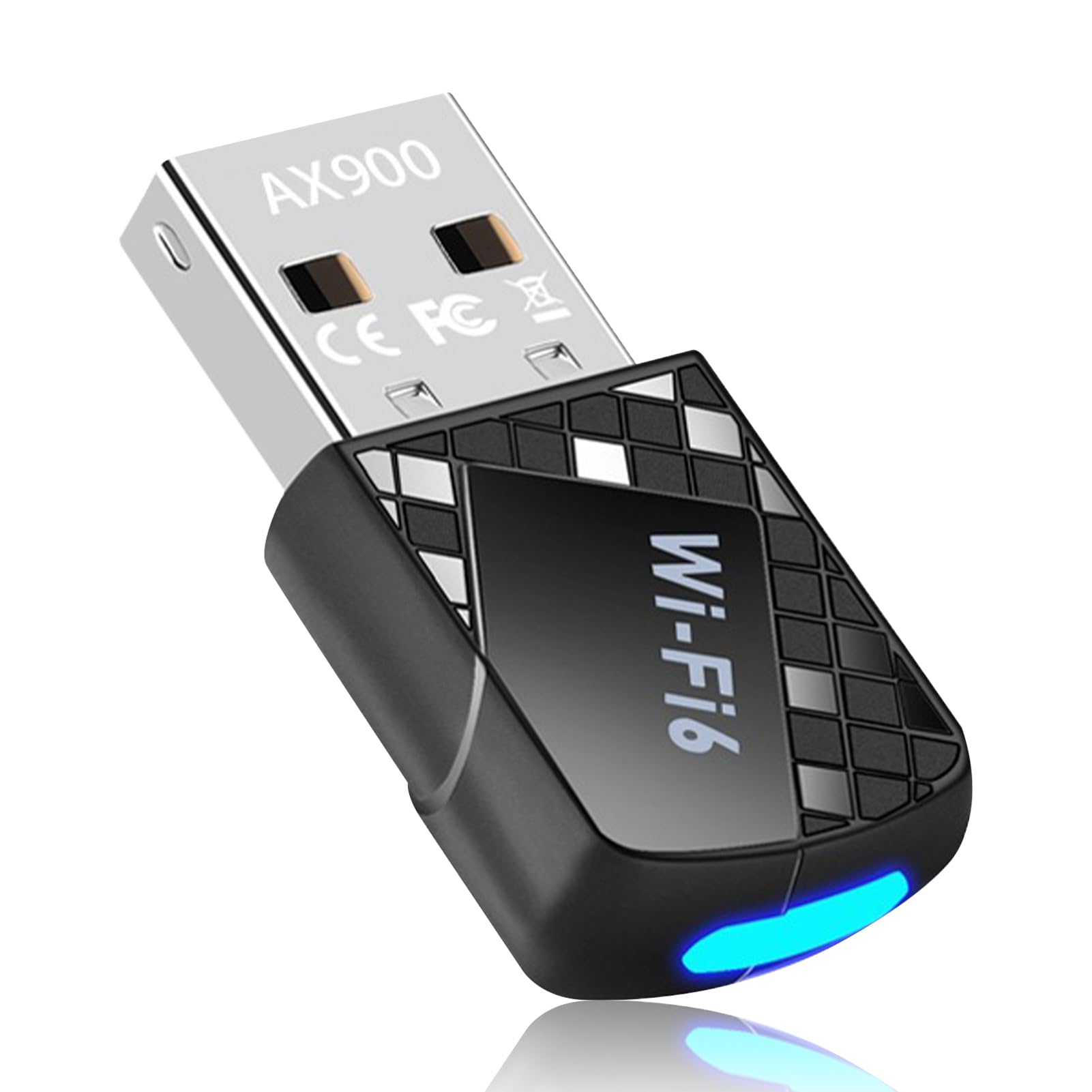 USB WiFi 6 Receptor Pc Ax900, Tarjeta WiFi USB Doble Banda 5ghz/2.4ghz, Adaptador 2.0 para Pc Disponible Tanto para Windows 11/10/7