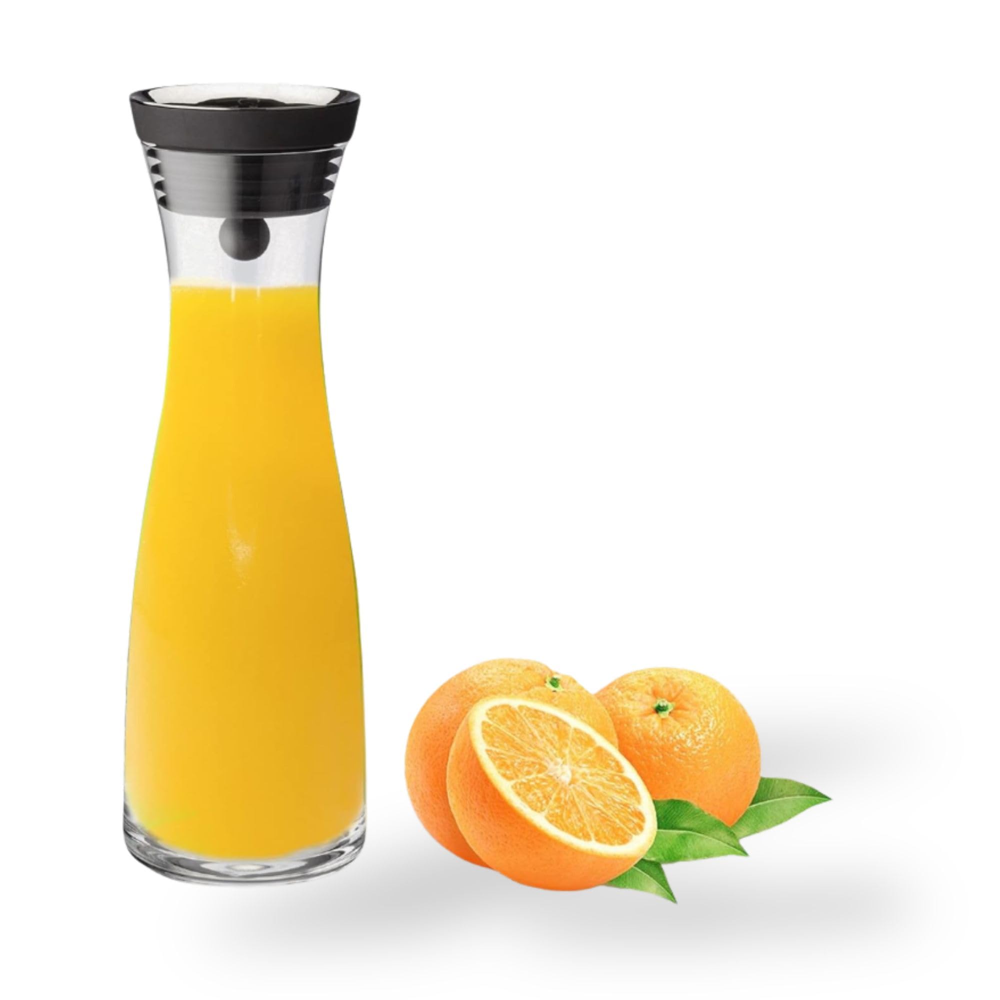 ArtOlo Glass Pitcher for Hot & Cold Water, Ice Tea, and Juice: Borosilicate Glass Carafe with Lid, Drip-Free Design, Ideal for Serving Beverages, Durable and Stylish, Perfect for Home Use, 40fl oz 4