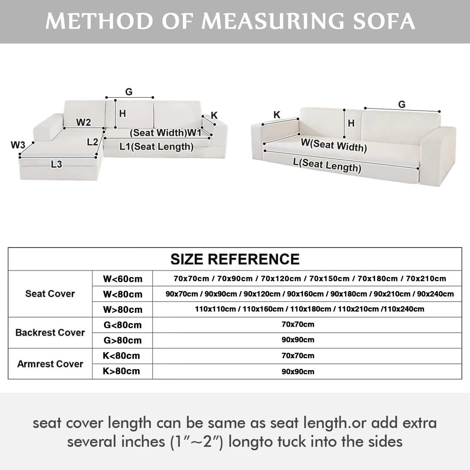 LINGKY Herringbone Chenille Fabric Furniture Protector Sofa Cover 1 2 3 Seater, Non-Slip Sofa Slipcovers for Corner L Shape, Thick Textured Couch Cushion Covers Furniture Protector (Grey,70x180cm) — view 7