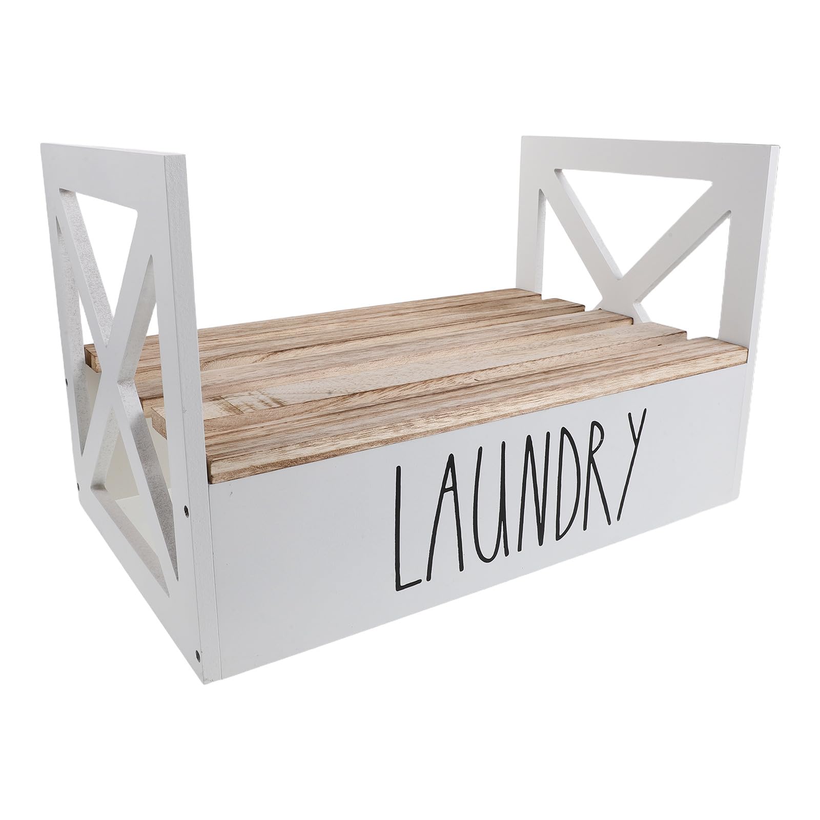 Support Liquide Vaisselle en Bois et Métal Blanc avec Fentes Réglables par SHINEOFI