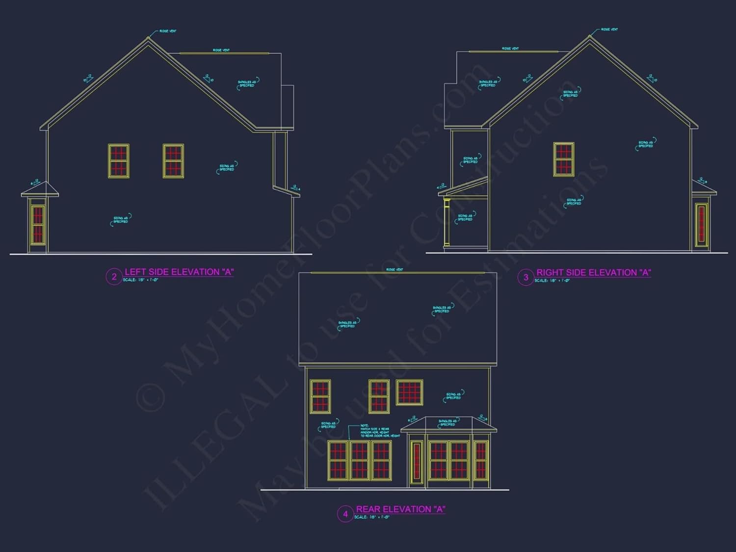 12-2761 HOUSE PLAN - Modern Traditional House Plan with CAD-Ready Blueprints