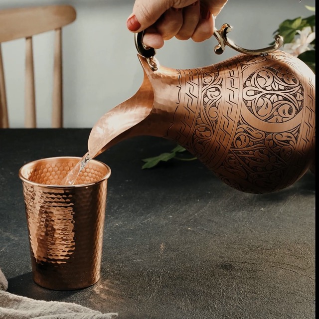Amazon.com: DEMMEX The Pitcher, 1mm Solid Copper Handmade Engraved