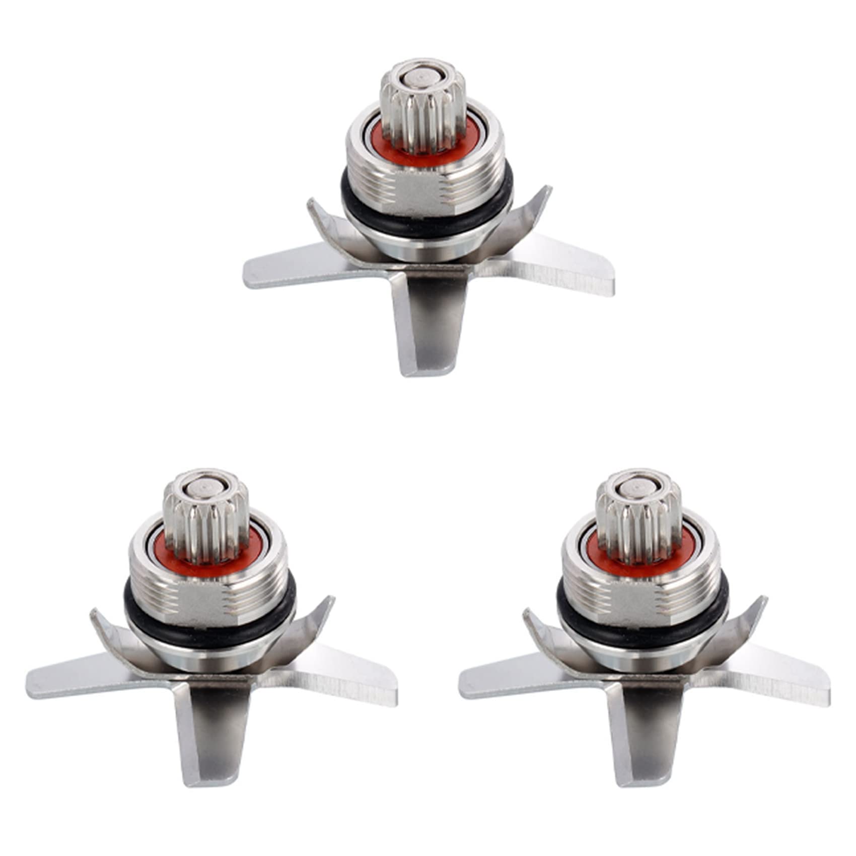 Hndhbfgrt 3X 767 Stainless Steel Hardened Six Mixing and Cutting for TWK 767 Blades Knife for Juicer Blender Part