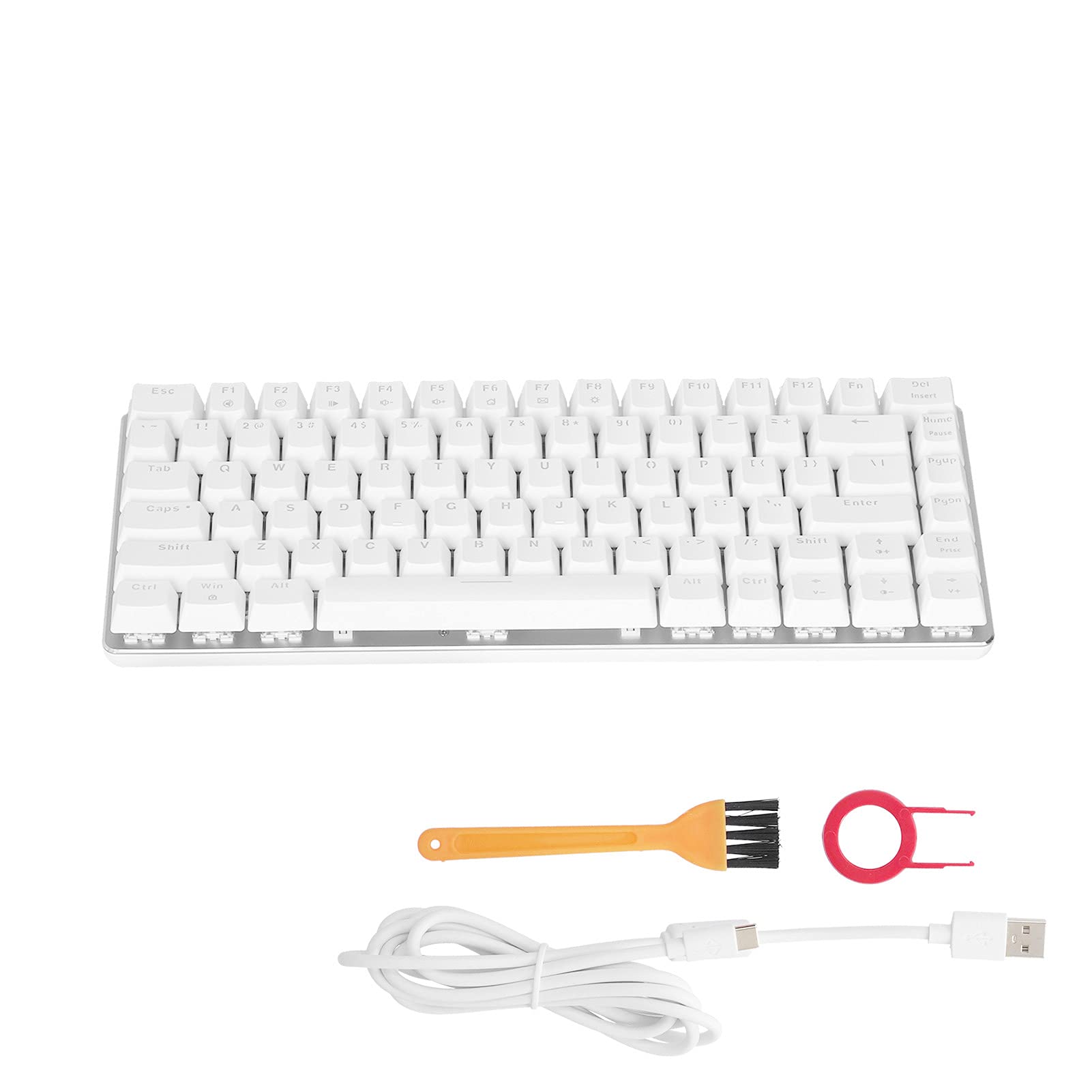 SIXRUN 82 Klawisze Przewodowa Klawiatura Mechaniczna, USB C dla AK33 (#1)