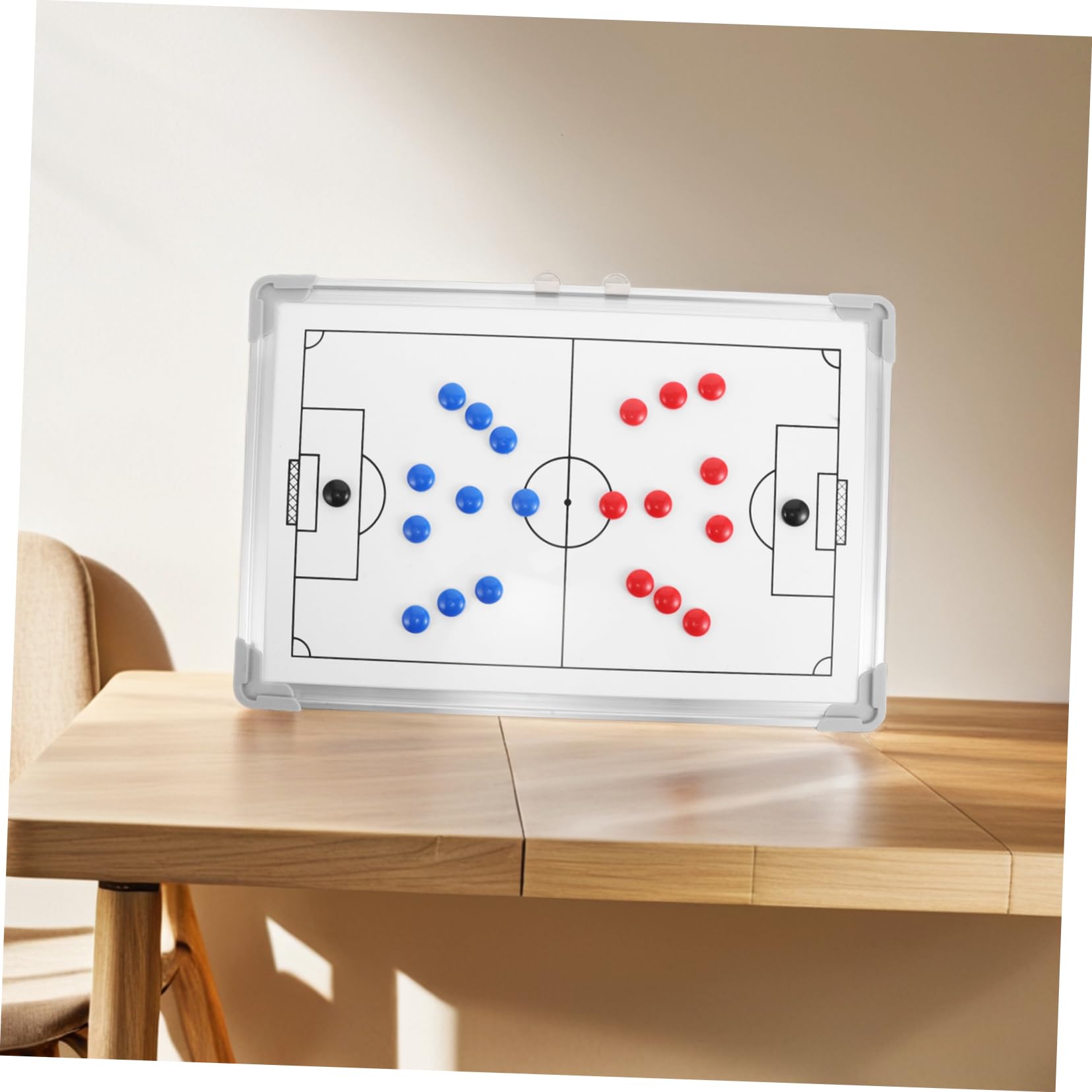 TOYANDONA Lavagna Tattica da Calcio Magnetica in Lega di Alluminio Cornice, per Allenatori e Insegnamento Strategico,