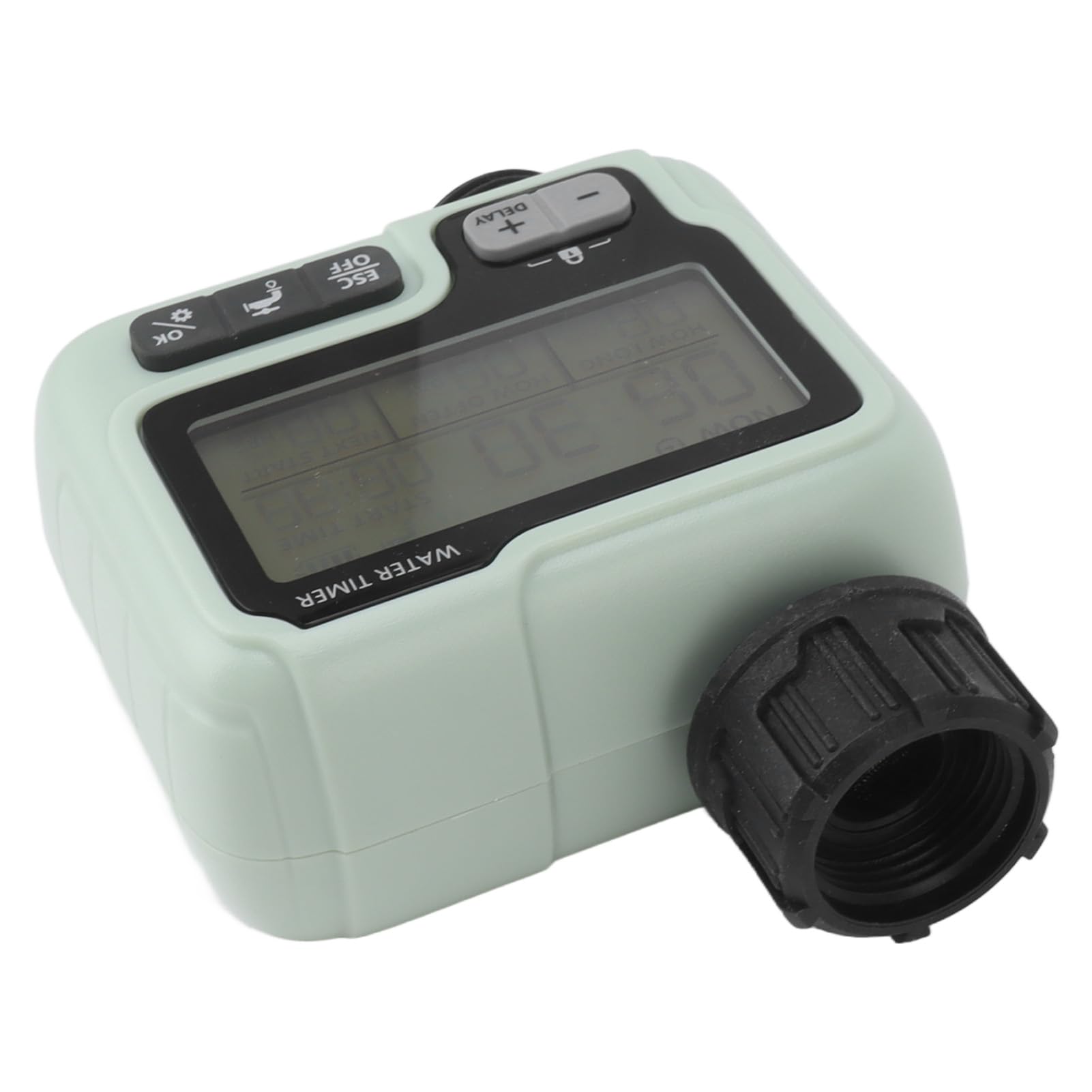CHICIRIS Temporizzatore per Irrigatore, Controller Programmabile per Irrigazione Automatica con Ritardo Manuale per L'irrigazione del Prato da Giardino Esterno