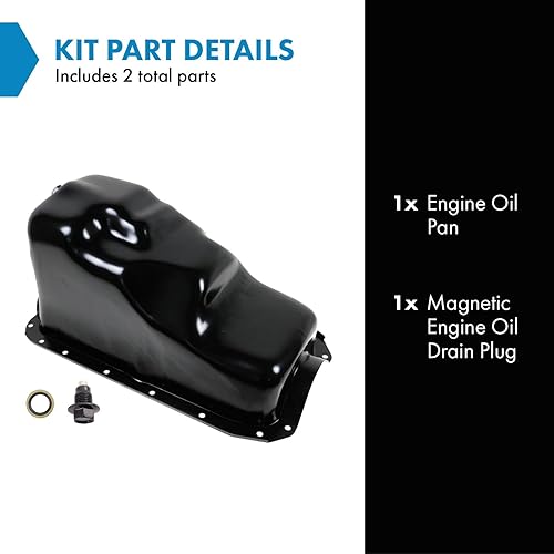 Vista 358 de Cárter de aceite del motor para Ford Bronco F Series Pickup Truck Econoline Van 4.9L I6