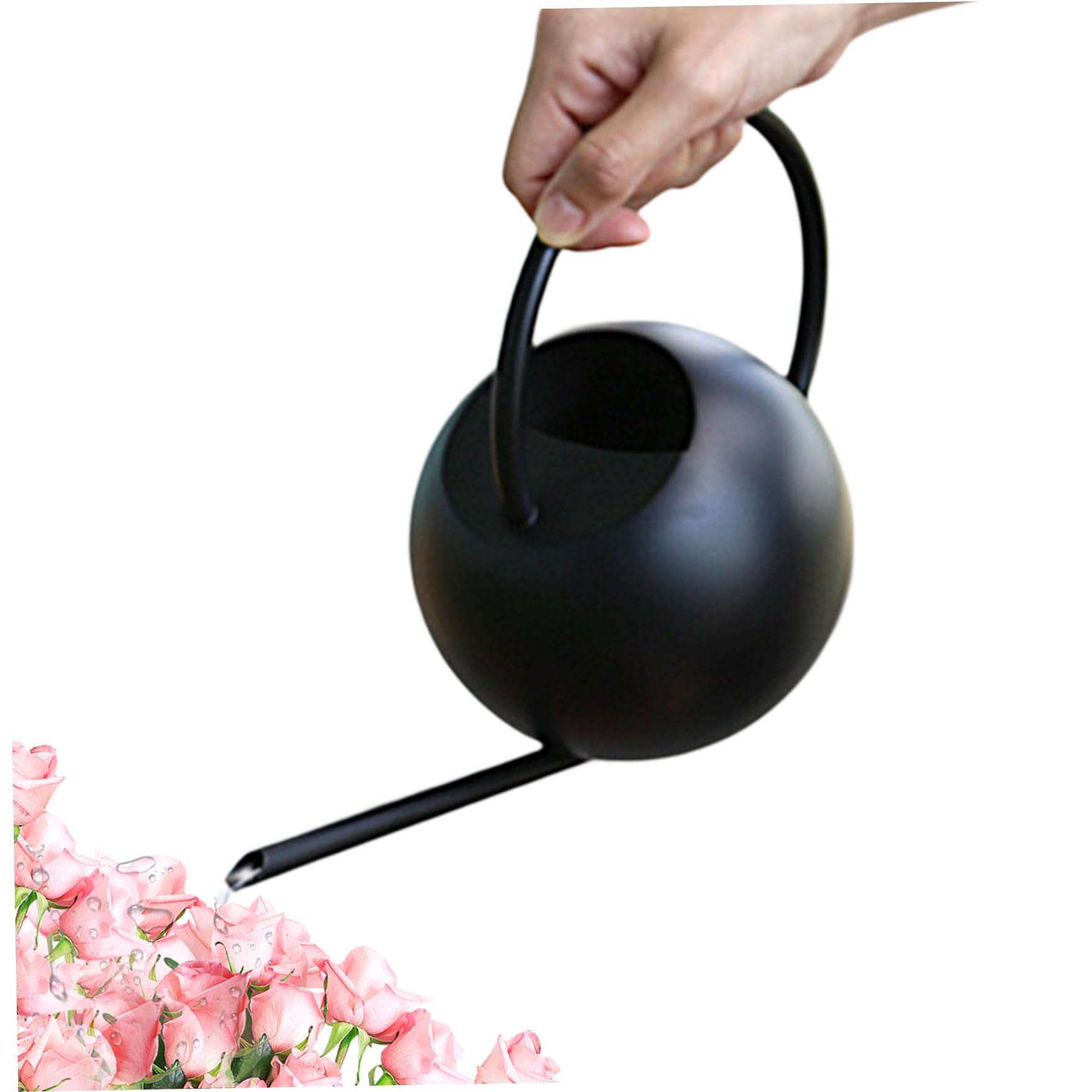 Arrosoir extérieur Arrosoir extérieur, arrosoir intérieur Arrosoirs Arrosoir d'intérieur 400 ml Arrosoir à long bec avec poignée haute Petit arrosoir en acier inoxydable for plantes d'intérieur