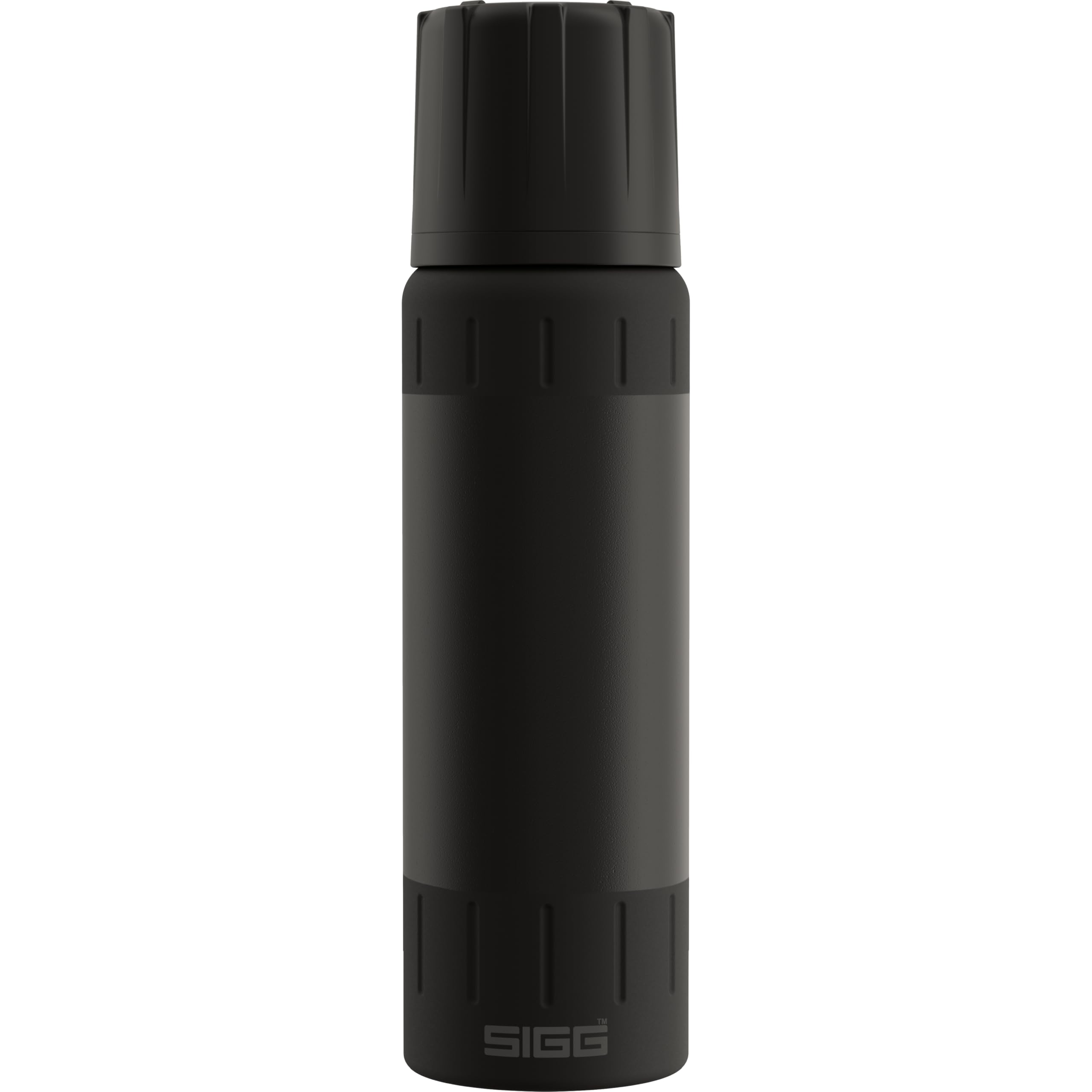 SIGG – Isolierte Trinkflasche – Thermosflasche Alpine Star Black, mit Becher – 20 St. Heiß, 72 St. Kalt – Kompakt & Robust – Auslaufsicher – BPA-frei – Outdoor, Camping & Wandern – Schwarz – 0,75L