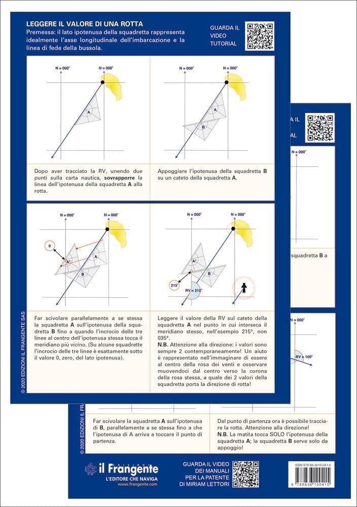 Juego de escuadras y compás náuticos – Kit de carteggio Mariner – Kit Il Frangente STR 33
