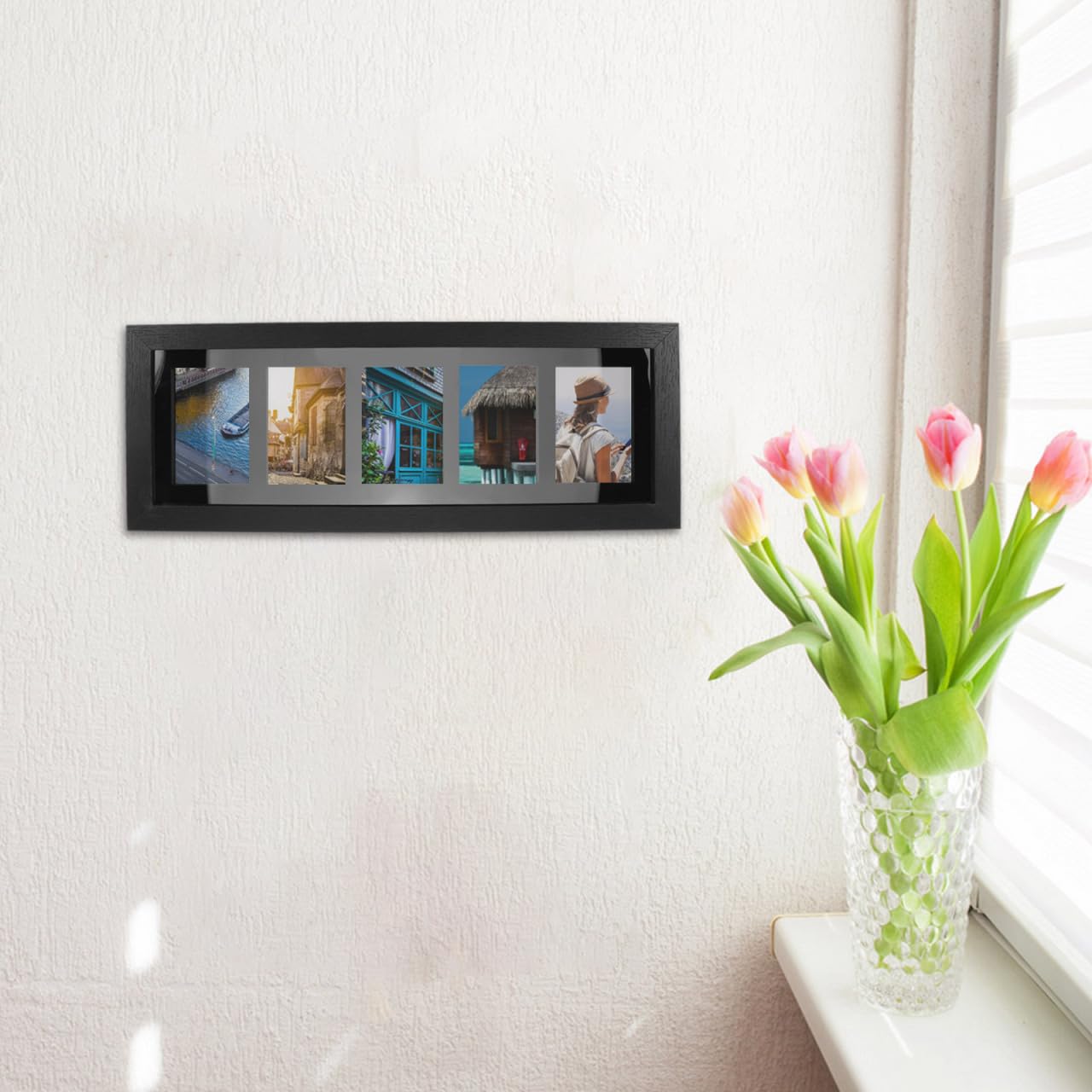 Garneck Sammelkarten Displayrahmen Zur Wandmontage Sportkarten-Sammelrahmen Aus Faserplatte Platzsparende Kartenvitrine Mit Quickswap-Struktur Für Sammlerkarten