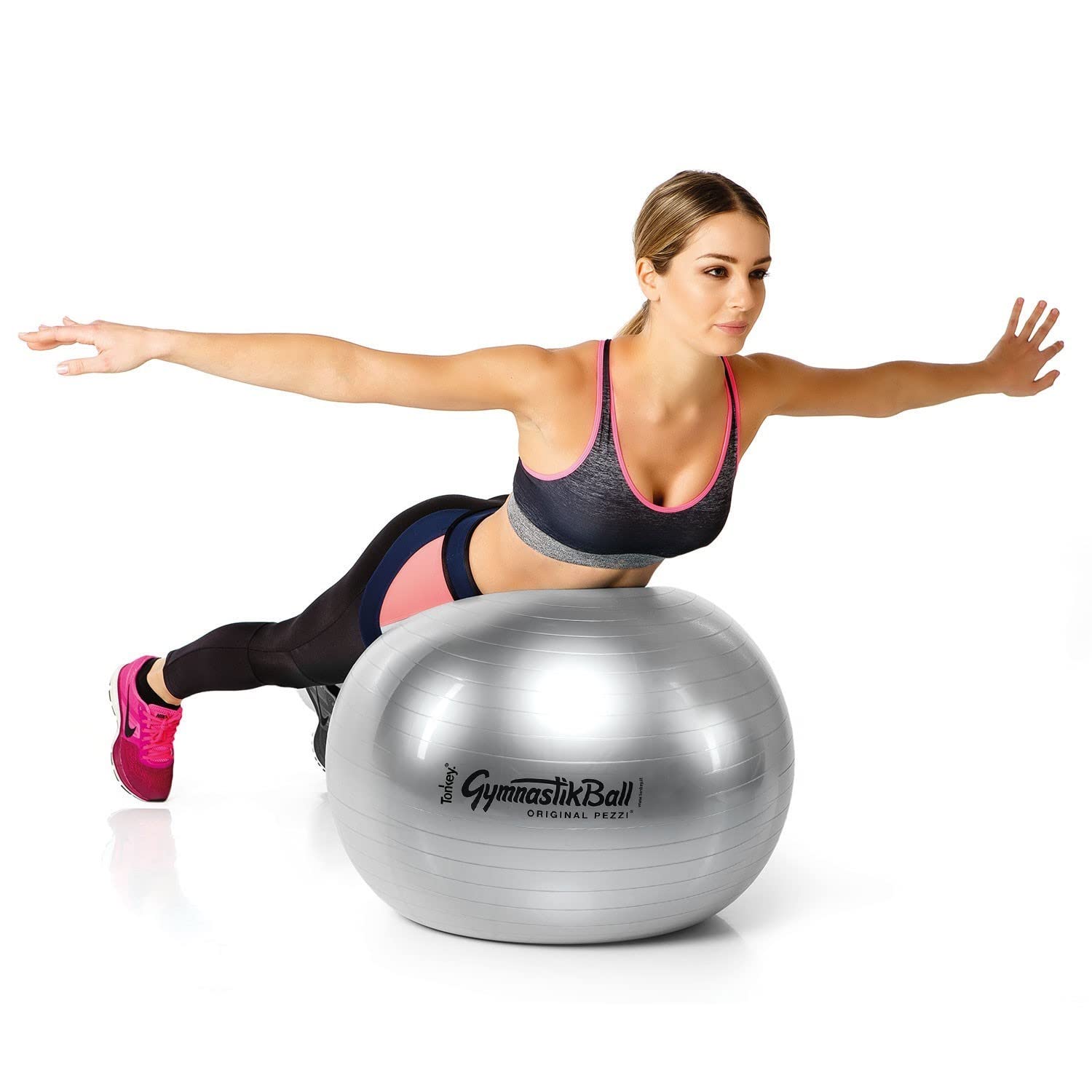 Pezzi Original Gymnastikball Standard Ø 42 cm hasta 75 cm incluida Ballschale hasta 400 kg belastbar Training Fitness Reha Terapia Ball Gymnastik Ball Oficina Deportes