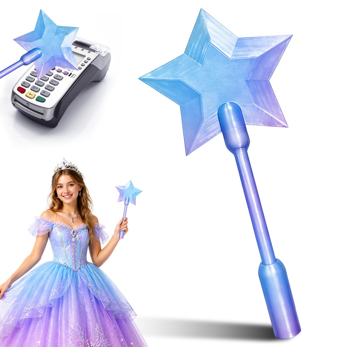 Kreditkartenhalter Zauberstab, Zauberstab Stern Kreditkarte, Kreditkarten Zauberstäbe, Magic Fairy Wand Credit Card Holder, Für Kontaktloses Bezahlen