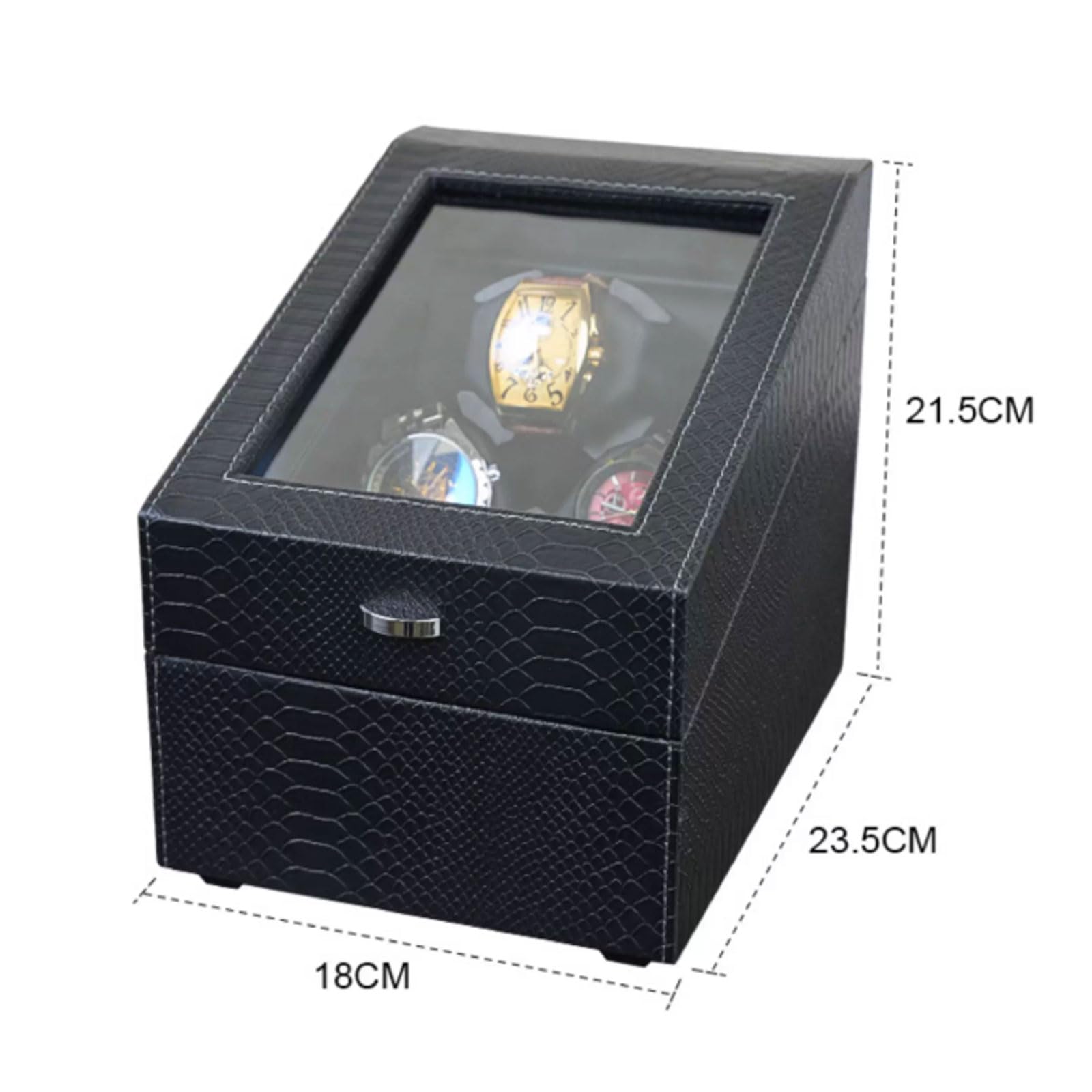 Watch Winder Carica Orologi,Scatola Rotante per Orologio,Caricatore per Orologi Automatici,Caricatore Orologio Automatico,con Motore Silenzioso,per Orologi da Polso.