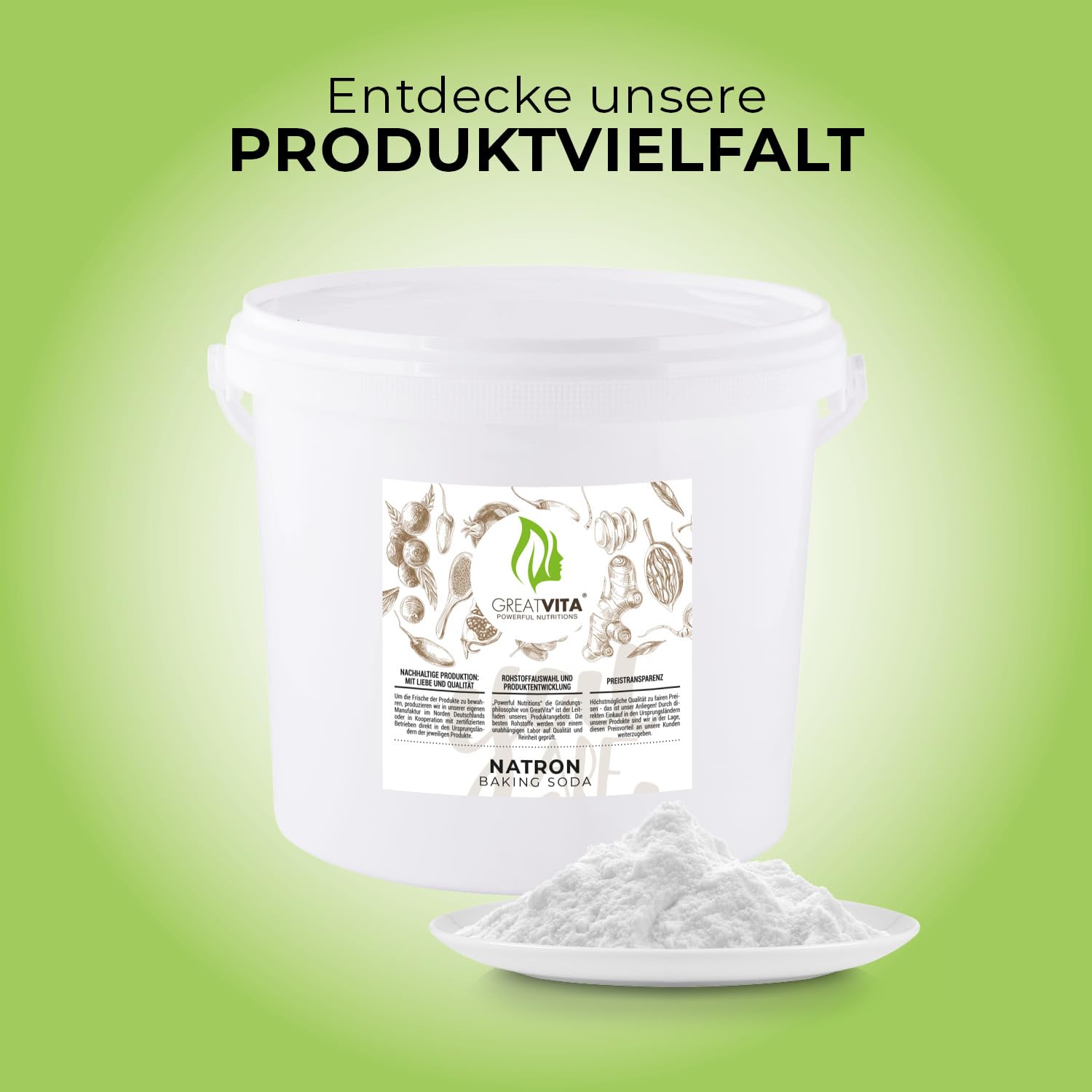 GreatVita Zitronensäure Monohydrat Granulat 25kg | Lebensmittelqualität, reine Citronensäure E330 | gentechnikfrei, Säuerungsmittel ideal zum Entkalken, Reinigen, Putzen, Backen, Kochen