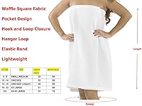 Vista 2 de BY LORA Toalla de baño para mujer, con cierre ajustable, ligera, con cierre ajustable, Rosa claro