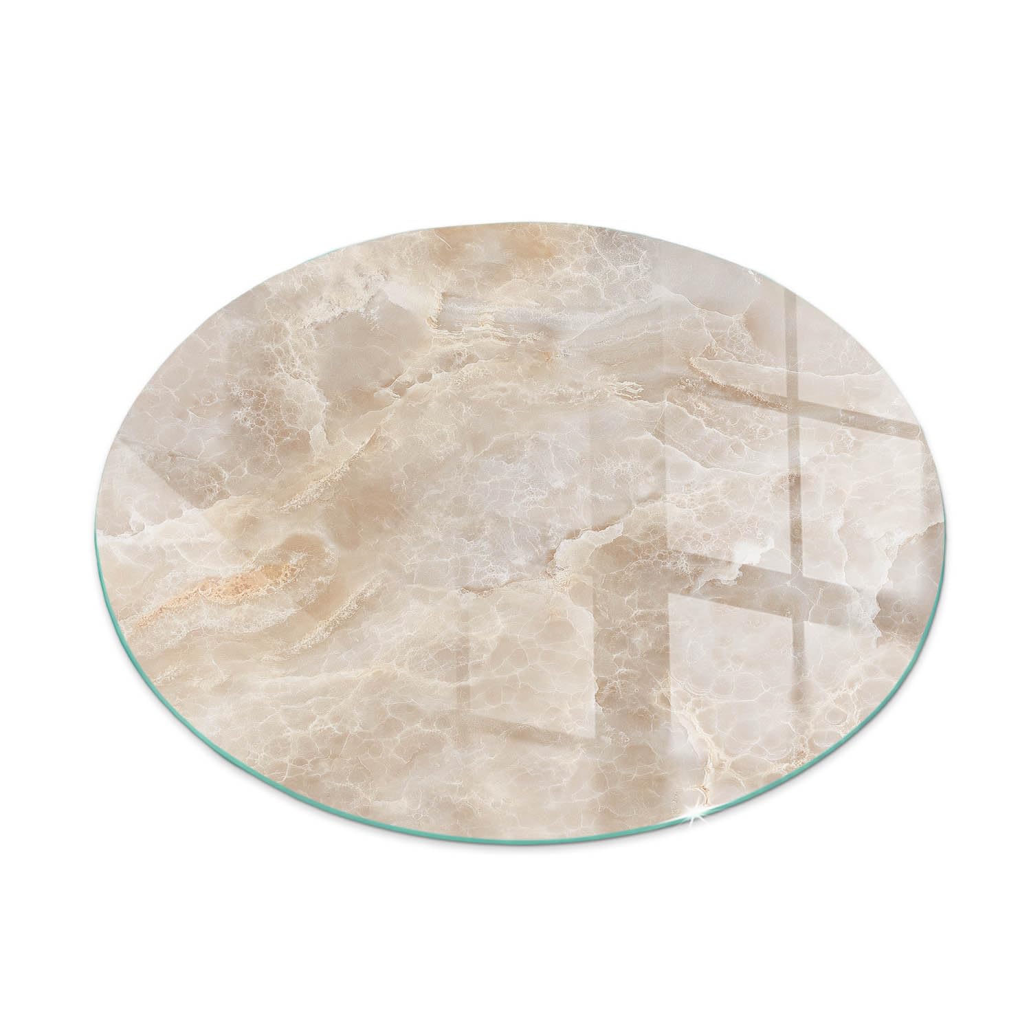 Verre trempé de cheminée haut de gamme élégant protecteur de sol 80cm