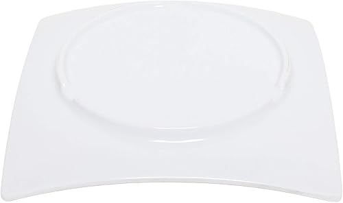 Miniatura 4 de Classic vajilla de melamina blanca colección 12 3/8" plato de llamarada, 2" de profundidad, viene en docena.