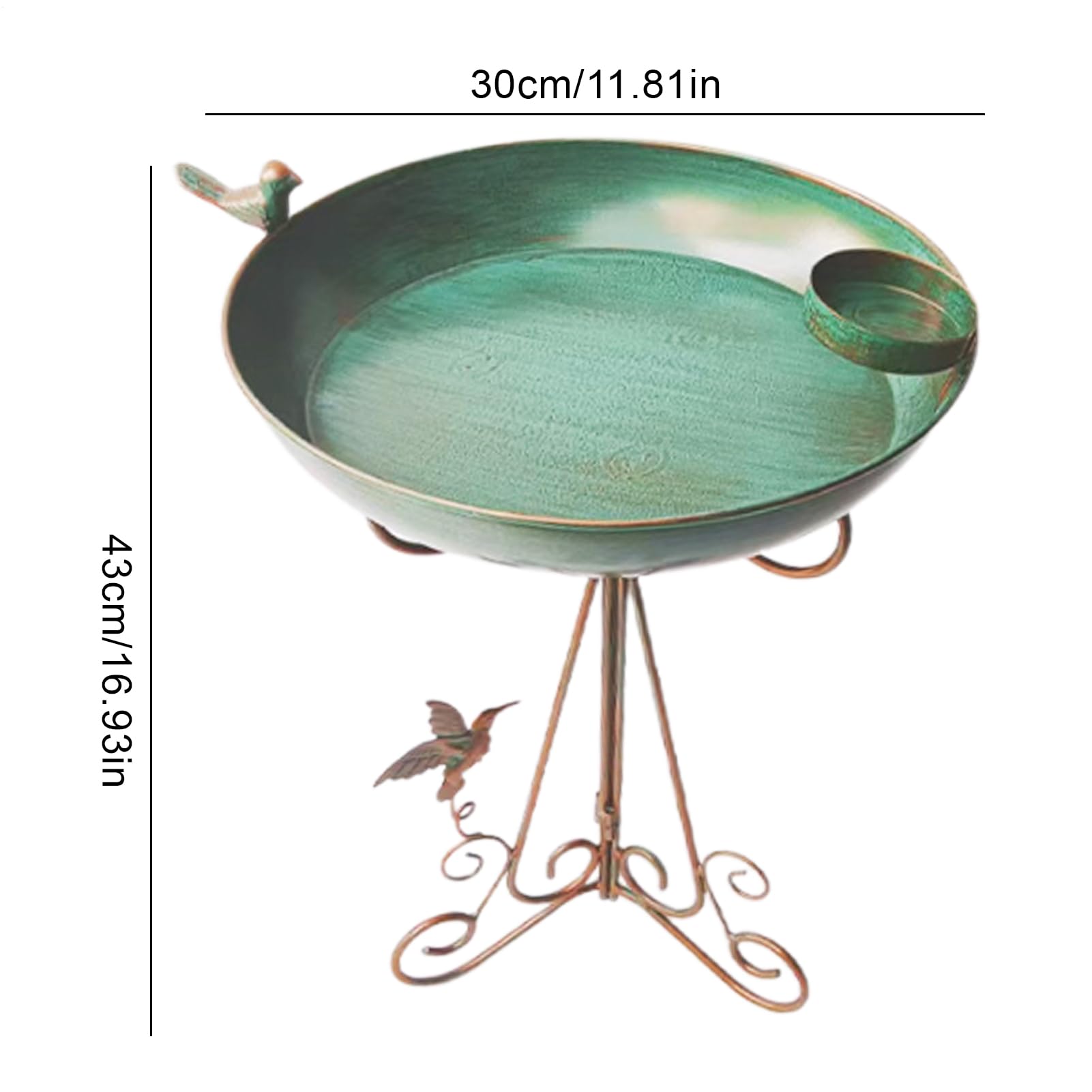 Bebedero para Pájaros Colibrí Vertical | con Pie Elevado y Soporte para Aves Para Jardín Al Aire Libre, Balcón, Jardín Trasero, Césped, Patio, Terraza, Porche, Aire