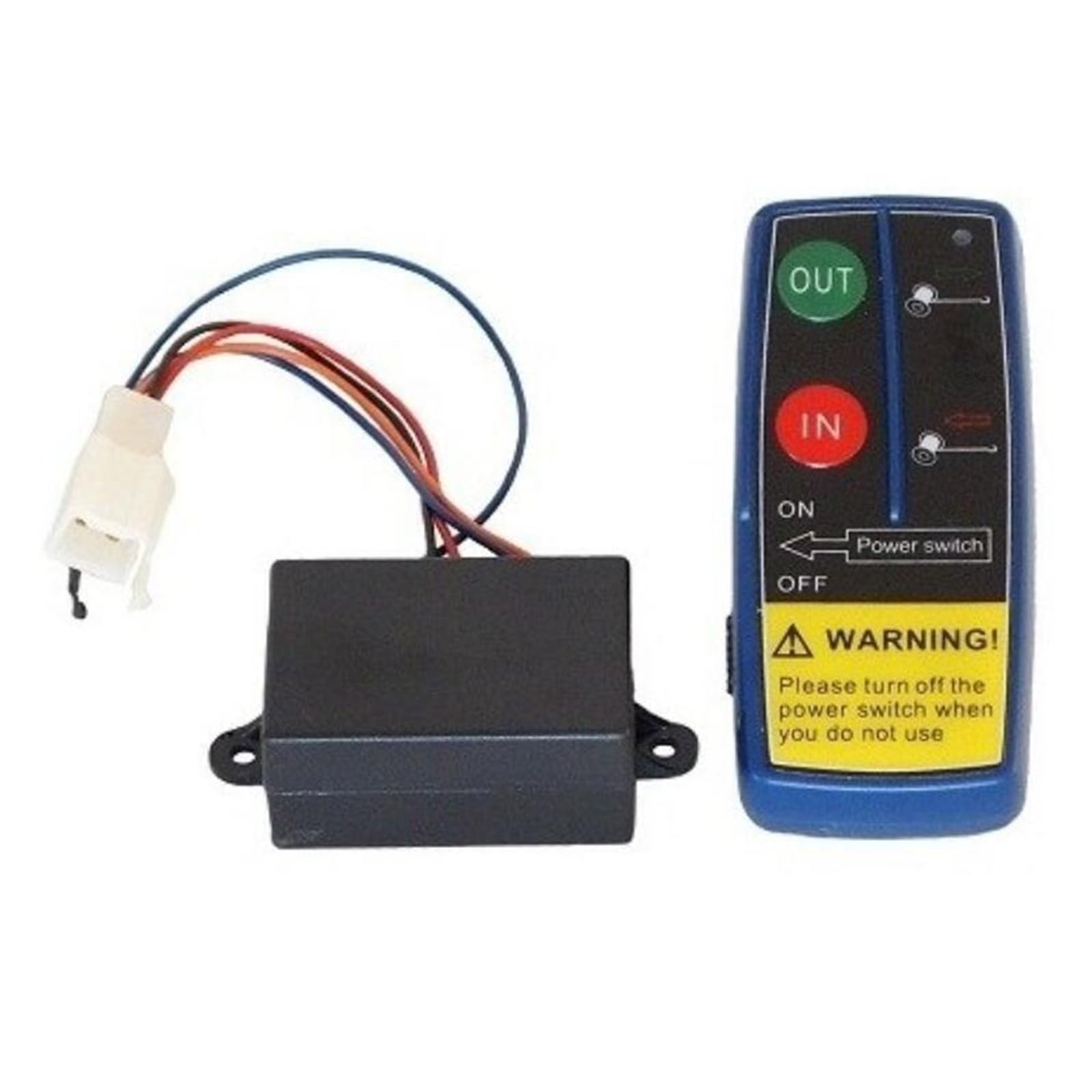 Wyciągarka, Wciągarka Elektryczna 12 V, Udźwig 4500 LBS Wciągarki Do Holowania Liny Syntetycznej Samochodów Ciężarowych SUV, Z Bezprzewodowym Pilotem, do garażu