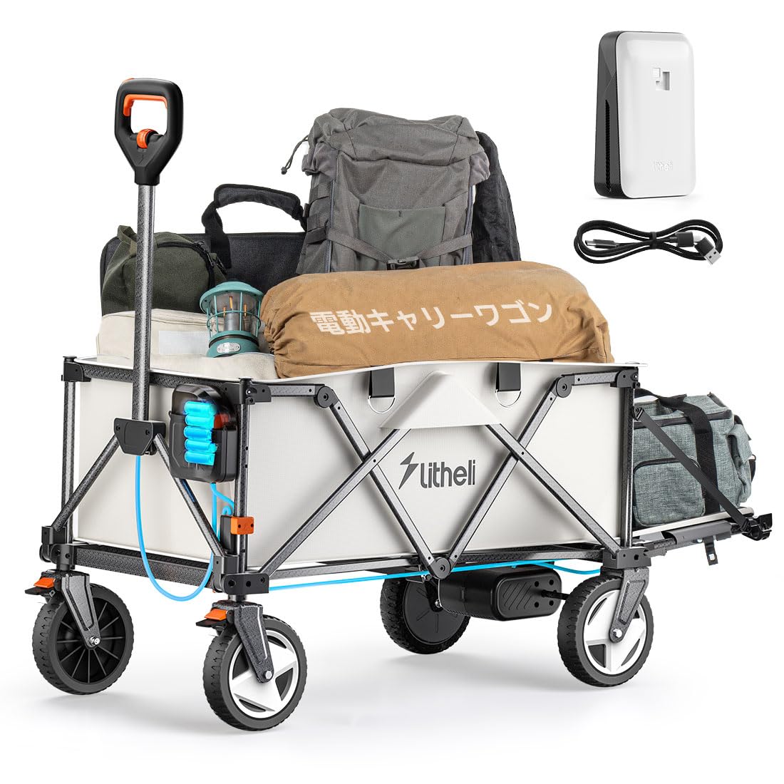 ithelit 電動キャリーカート W2 Pro○強力駆動 U20バッテリー×2