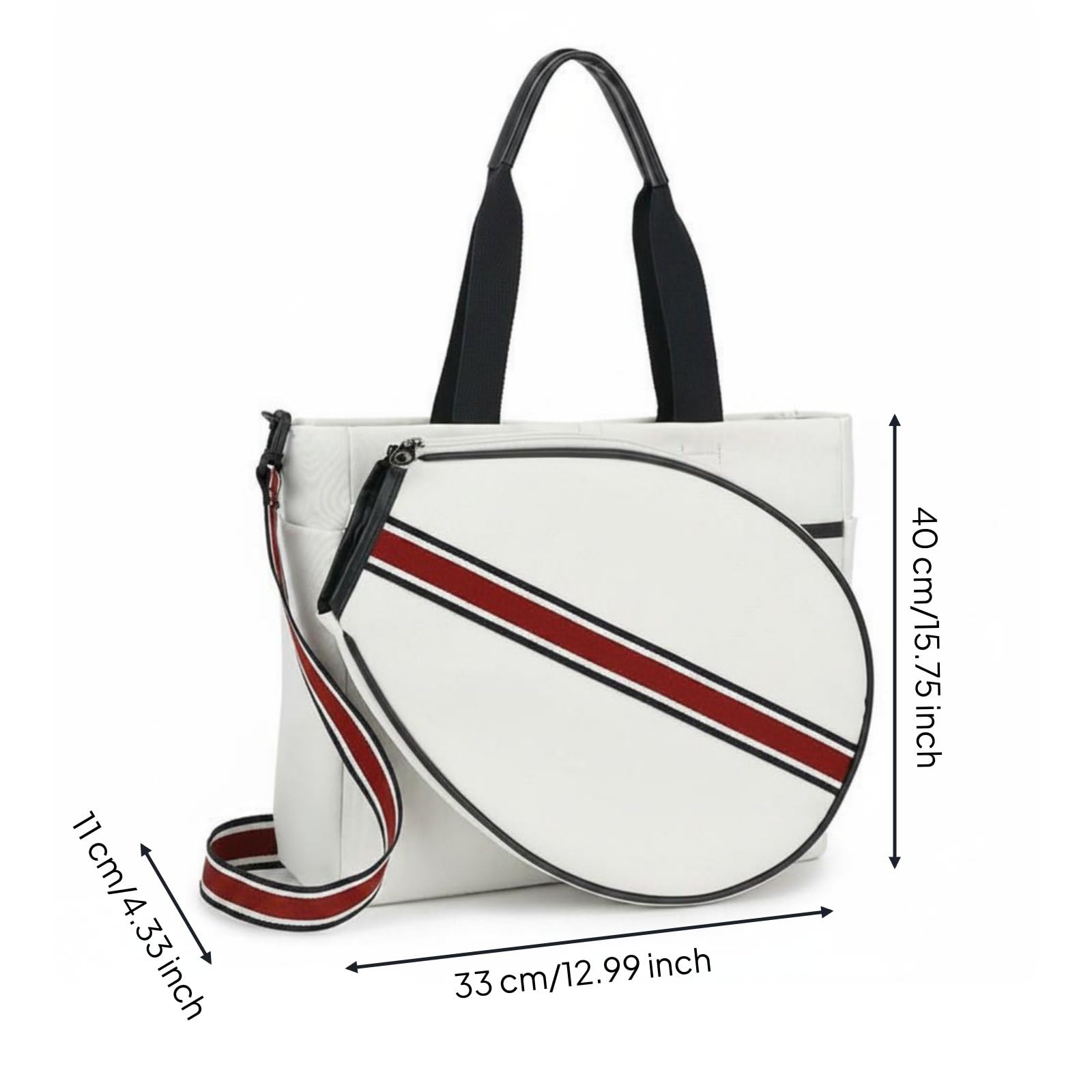 Borsa a Tracolla Sportiva Borsa Borsa Racchette Badminton Zaino Monospalla Compartimento Ampio in Tela Portaracchetta Confortevole