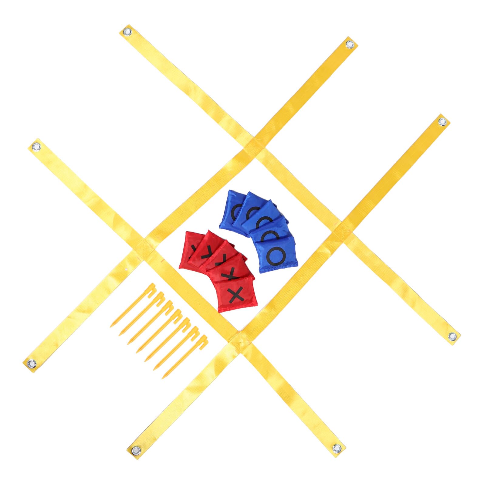 UPKOCH Gioco del Tris Gigante da Patio Cinturino Gioco di Apprendimento Prescolare per Esterni Resistente alle Intemperie per Spazi Esterni e Intrattenimento in Famiglia