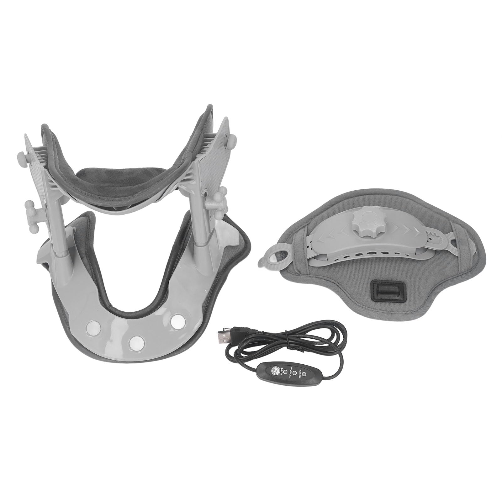 Dispositivo de Tracción Cervical, Estirador de Cuello Ajustable con | Construcción de PP, 60% Más Tracción, Ajuste Ergonómico y Alivio Cervical
