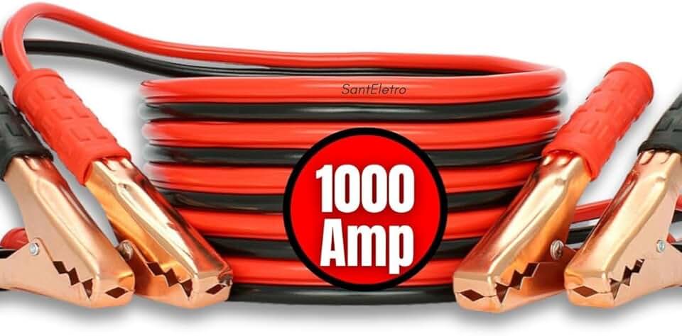 Cabo Chupeta Transmissão Bateria 1000 Amp Caminhão Carro Moto compacto -Santeletro