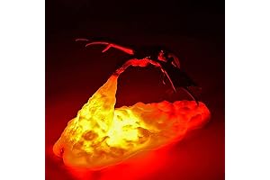 Fire Dragon Lamp Light, 3D Printed LED Dragon Lamp
