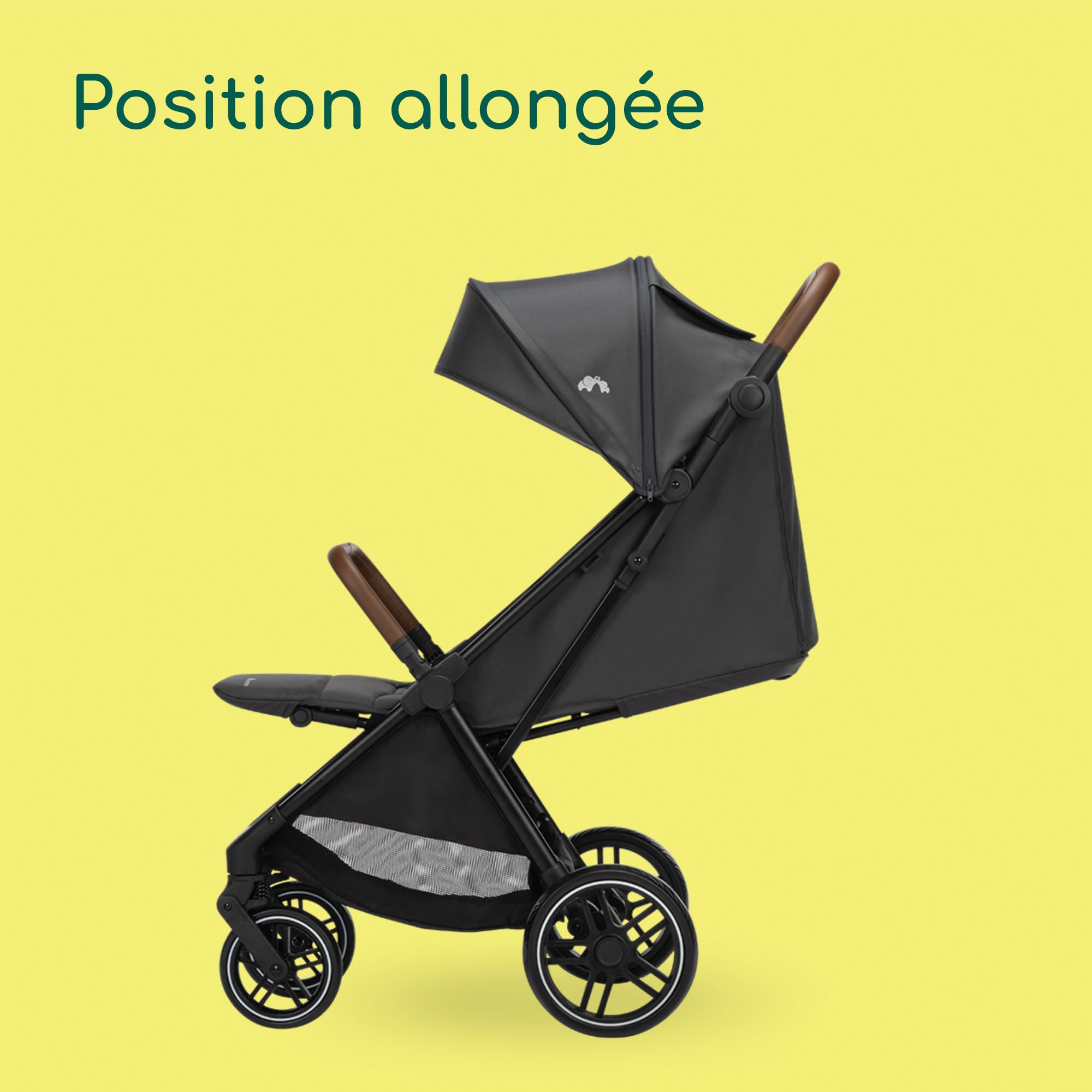 Bebeconfort Indra, Poussette, 0-4 ans, Poussette Compacte & Pliable, Automatique Rapide, Suspension Intégrée, Position Couchée, Housse Pluie Incluse, Compatible Sièges Auto, Mineral Graphite