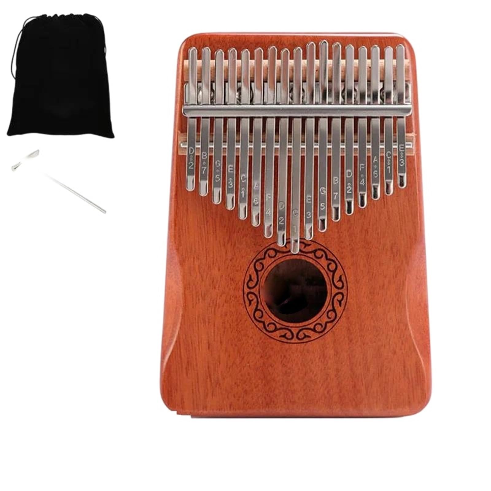 Kalimba Professionale Kalimba 17 Note Strumento Portatile Per Pianoforte A Pollice In Legno Professionale Per Principianti(4)