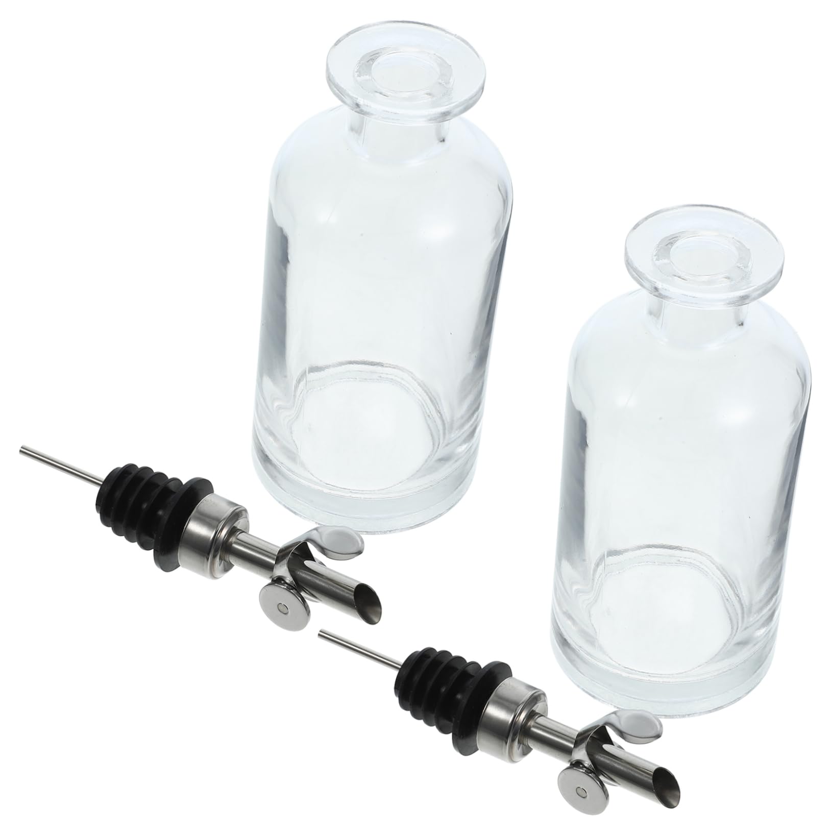 2piezas Botella De y De Dispensador Elegante Control De Vertido Para Cocina Para Aceitera y Vinagrera