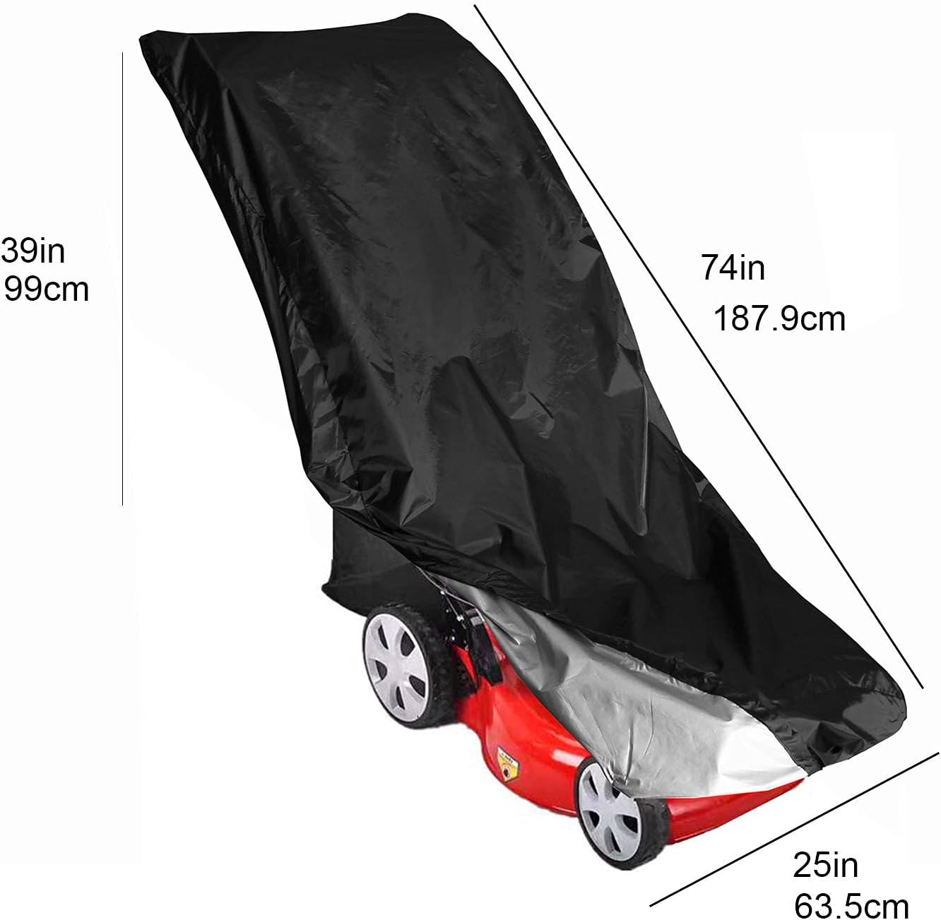 Lawn Mower Cover Waterproof Dust Rain Proof Outdoor Garden Sunscreen Tractor Lawn Mower Cover Multi Function Garden Mower Cover